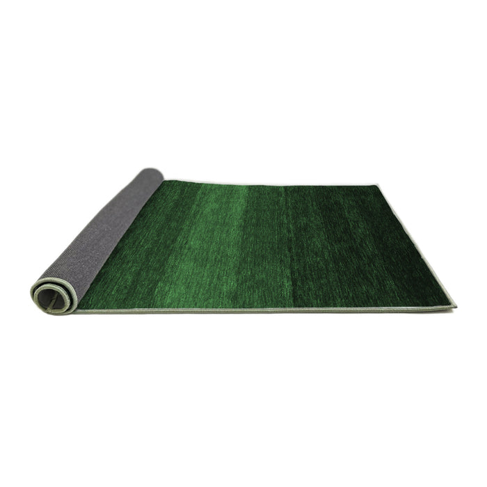 Sideview of Abstract Emerald Green Contemporary Rug, con1793emgrn