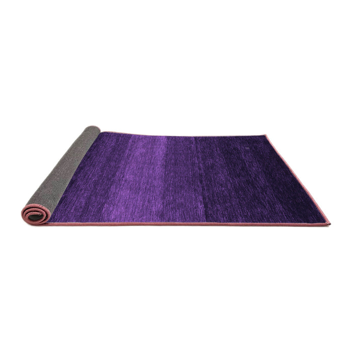 Sideview of Abstract Purple Contemporary Rug, con1793pur