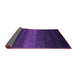 Sideview of Abstract Purple Contemporary Rug, con1793pur