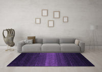 Machine Washable Abstract Purple Contemporary Rug, wshcon1793pur