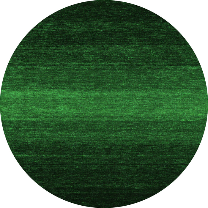 Square Abstract Green Contemporary Rug, con1793grn