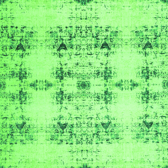 Serging Thickness of Solid Green Modern Rug, con1794grn