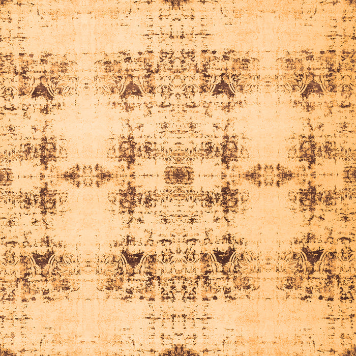 Serging Thickness of Solid Orange Modern Rug, con1794org