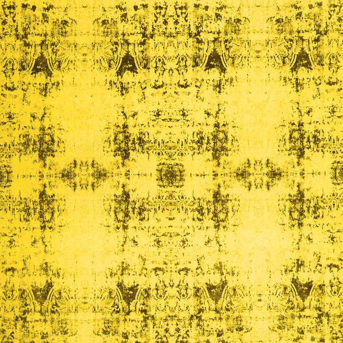 Machine Washable Solid Yellow Modern Rug, wshcon1794yw