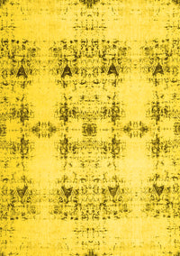 Solid Yellow Modern Rug, con1794yw