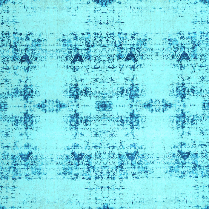 Square Machine Washable Solid Light Blue Modern Rug, wshcon1794lblu