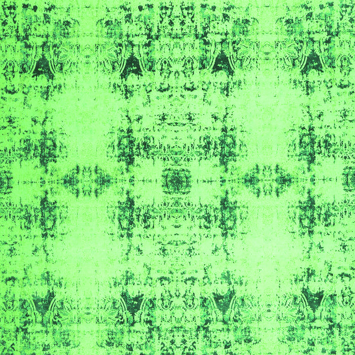 Serging Thickness of Machine Washable Solid Green Modern Area Rugs, wshcon1794grn