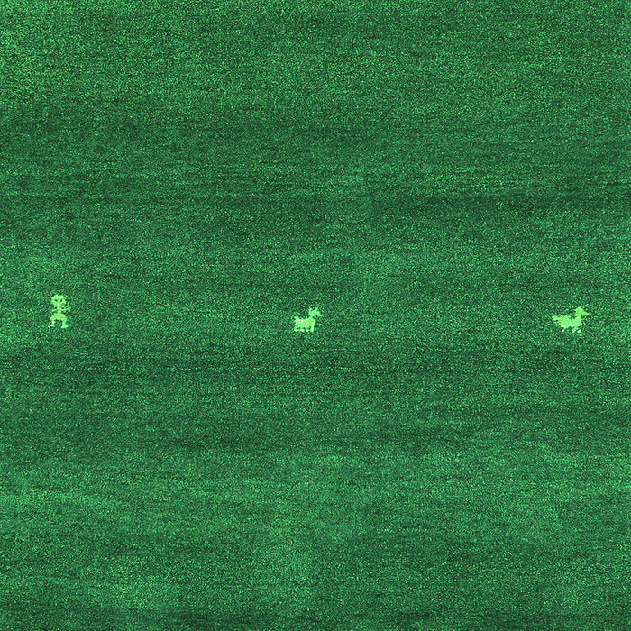 Serging Thickness of Machine Washable Abstract Green Contemporary Area Rugs, wshcon1795grn