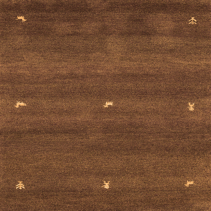 Serging Thickness of Abstract Orange Contemporary Rug, con1795org