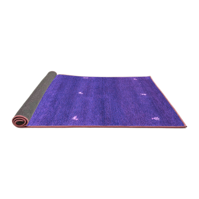 Sideview of Abstract Purple Contemporary Rug, con1795pur