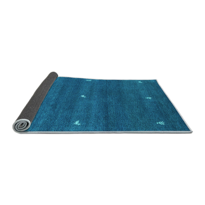 Sideview of Abstract Light Blue Contemporary Rug, con1795lblu
