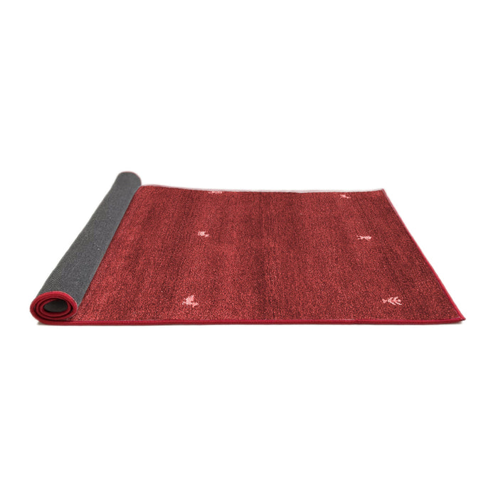 Abstract Red Contemporary Area Rugs