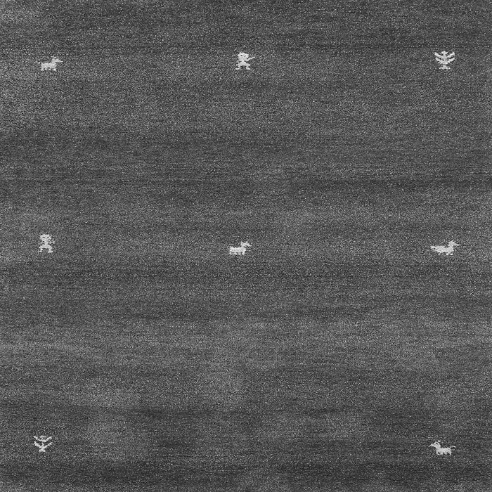 Serging Thickness of Abstract Gray Contemporary Rug, con1795gry