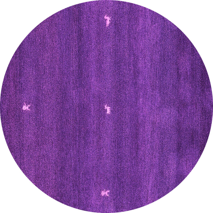 Round Abstract Pink Contemporary Rug, con1795pnk