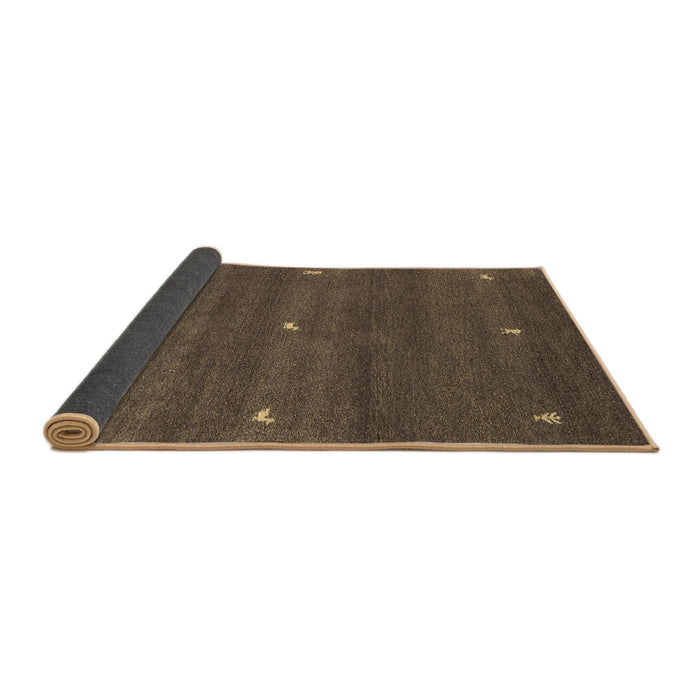 Sideview of Abstract Brown Contemporary Rug, con1795brn