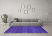 Machine Washable Abstract Purple Contemporary Area Rugs in a Living Room, wshcon1795pur