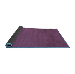 Sideview of Abstract Blue Contemporary Rug, con1796blu