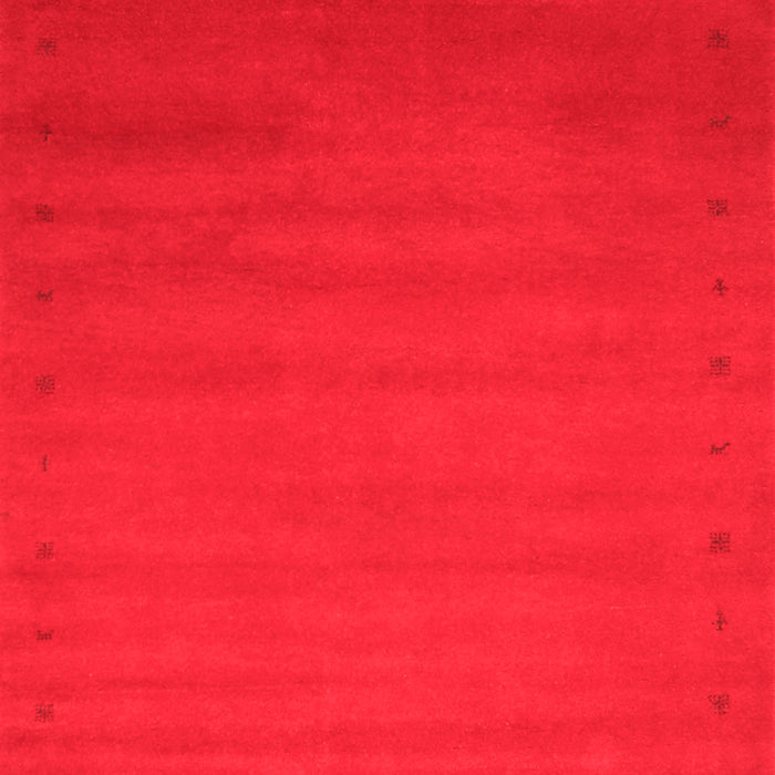 Abstract Red Contemporary Area Rugs