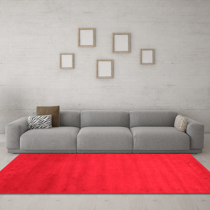 Contemporary Red Washable Rugs