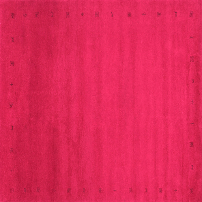 Square Abstract Pink Contemporary Rug, con1796pnk