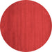 Round Abstract Brown Contemporary Rug, con1796brn