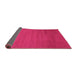 Sideview of Abstract Purple Contemporary Rug, con1796pur