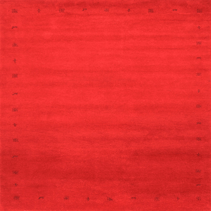 Serging Thickness of Abstract Orange Contemporary Rug, con1796org