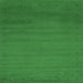 Square Abstract Emerald Green Contemporary Rug, con1796emgrn