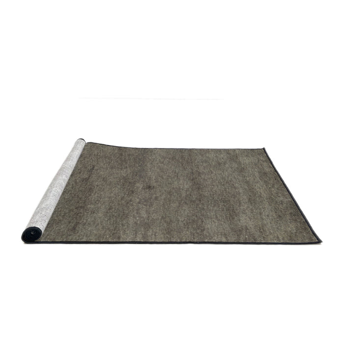 Serging Thickness of Machine Washable Contemporary Army Brown Rug, wshcon1797