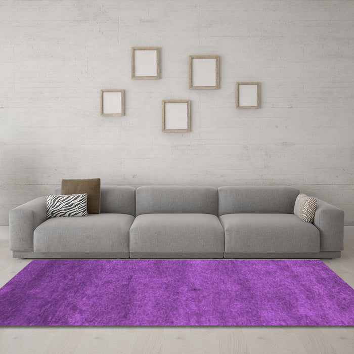 Machine Washable Abstract Purple Contemporary Area Rugs in a Living Room, wshcon1797pur
