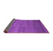 Sideview of Abstract Purple Contemporary Rug, con1797pur