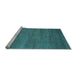 Sideview of Machine Washable Abstract Light Blue Contemporary Rug, wshcon1797lblu