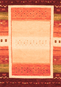 Abstract Orange Contemporary Rug, con1798org