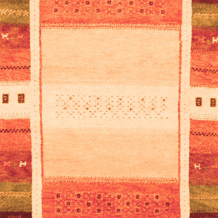 Abstract Orange Contemporary Rug, con1798org