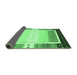 Sideview of Abstract Emerald Green Contemporary Rug, con1798emgrn