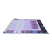 Sideview of Machine Washable Abstract Blue Contemporary Rug, wshcon1798blu