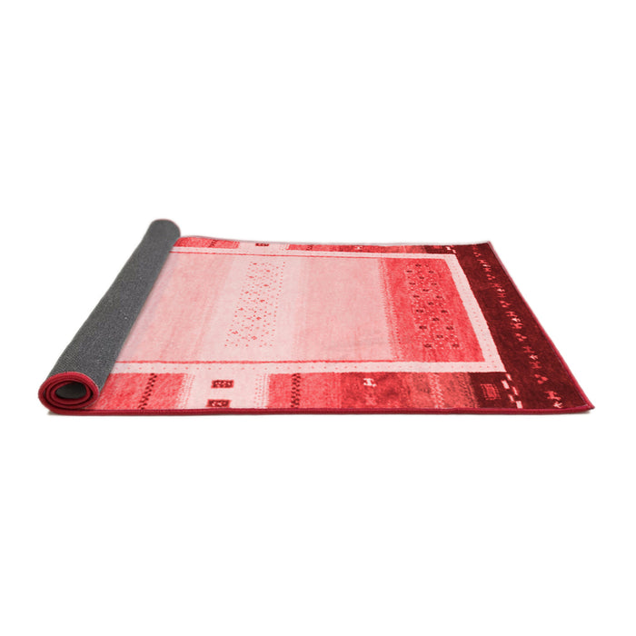 Abstract Red Contemporary Area Rugs