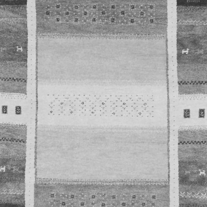 Serging Thickness of Machine Washable Abstract Gray Contemporary Rug, wshcon1798gry