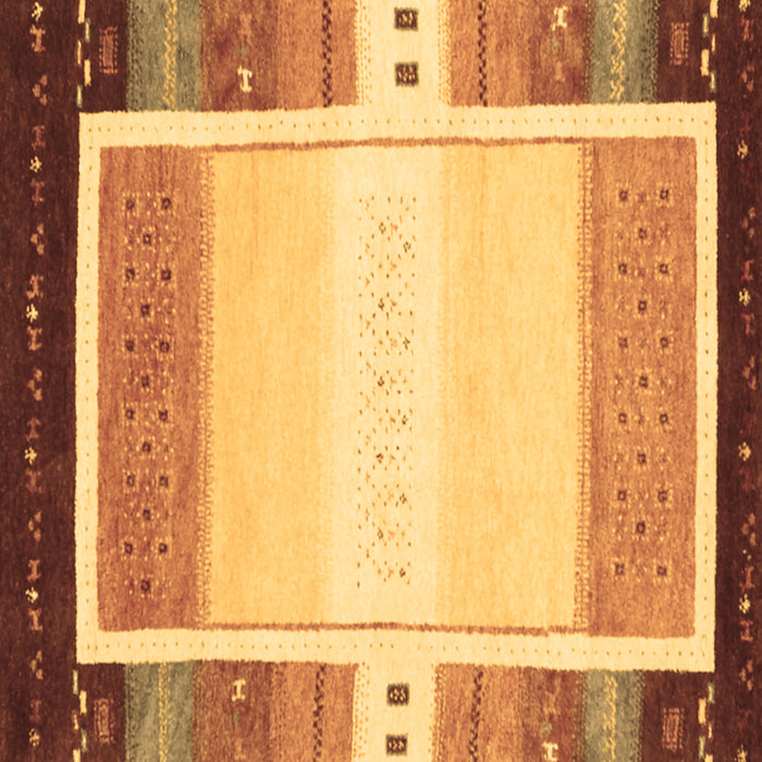 Square Machine Washable Abstract Brown Contemporary Rug, wshcon1798brn