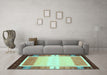 Machine Washable Abstract Light Blue Contemporary Rug in a Living Room, wshcon1798lblu