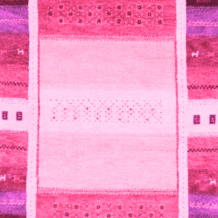 Machine Washable Abstract Pink Contemporary Rug, wshcon1798pnk