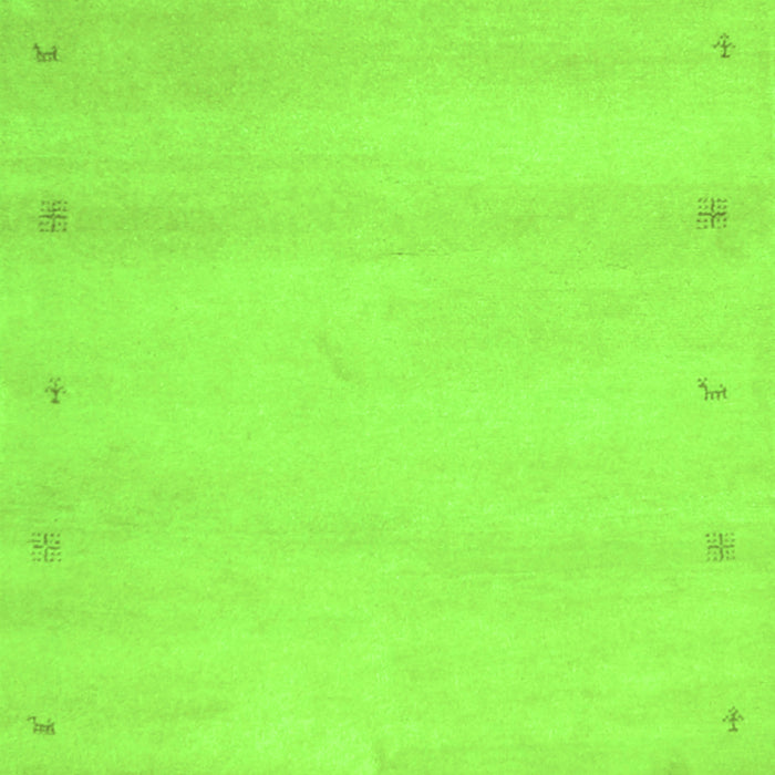 Serging Thickness of Machine Washable Abstract Green Contemporary Area Rugs, wshcon1799grn