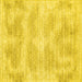 Square Machine Washable Abstract Yellow Contemporary Rug, wshcon179yw