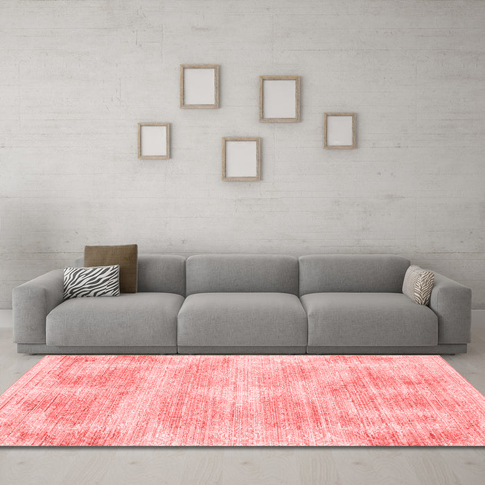 Contemporary Red Washable Rugs