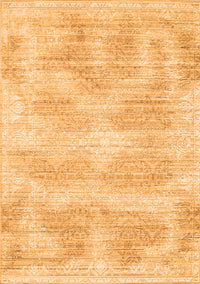 Abstract Orange Contemporary Rug, con179org