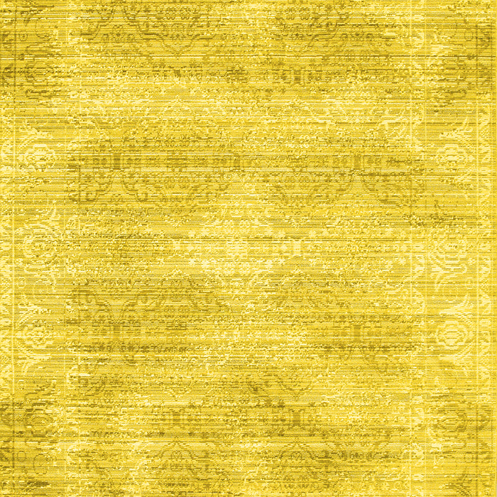 Machine Washable Abstract Yellow Contemporary Rug, wshcon179yw