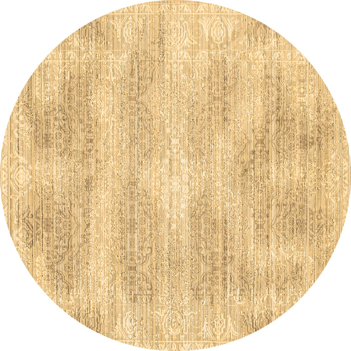 Round Machine Washable Abstract Brown Contemporary Rug, wshcon179brn