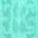 Square Machine Washable Abstract Turquoise Contemporary Area Rugs, wshcon179turq