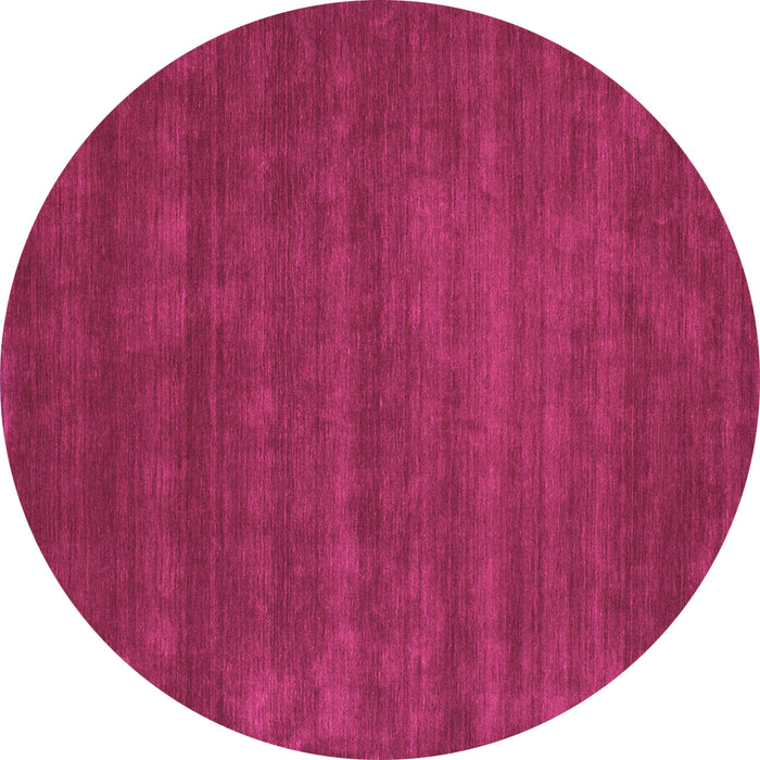 Round Machine Washable Abstract Pink Contemporary Rug, wshcon17pnk