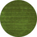 Machine Washable Abstract Green Contemporary Area Rugs, wshcon17grn